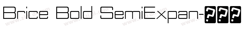Brice Bold SemiExpan字体转换